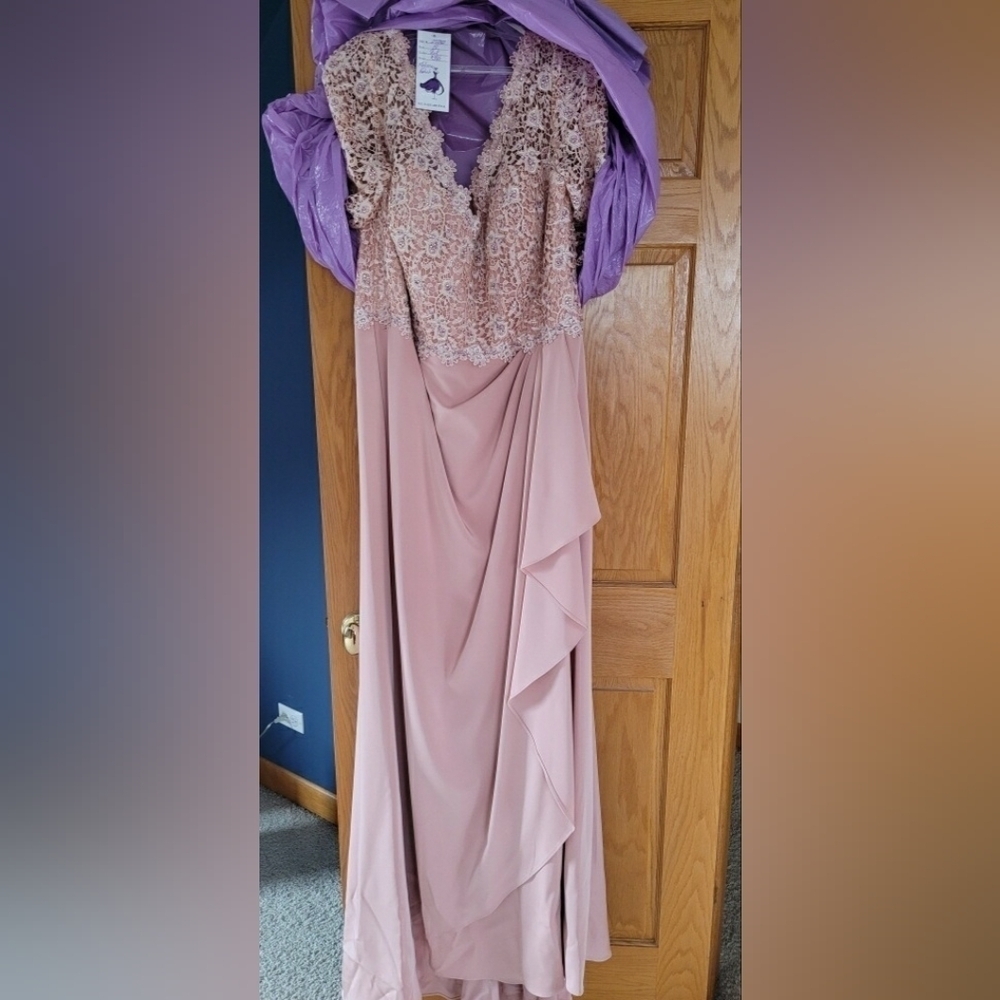 NWT Alyce Paris Pink Formal Gown - Picture 5 of 9